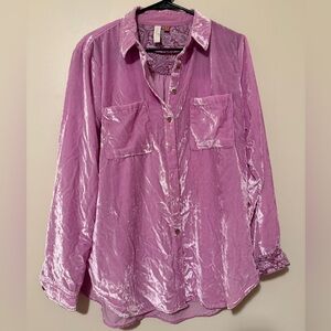 Pink Long Sleeve Button Down Shirt